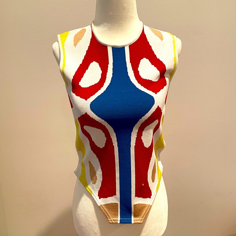 Esteban Cortazar multicolored top size small